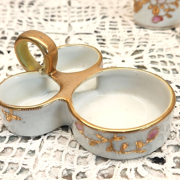 VTG Gold Condiments Set - Picture 12 of 15